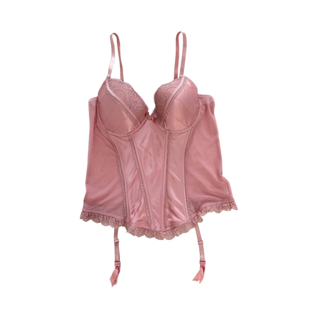 Marilyn Monroe Pink Lace Bustier Corset Top